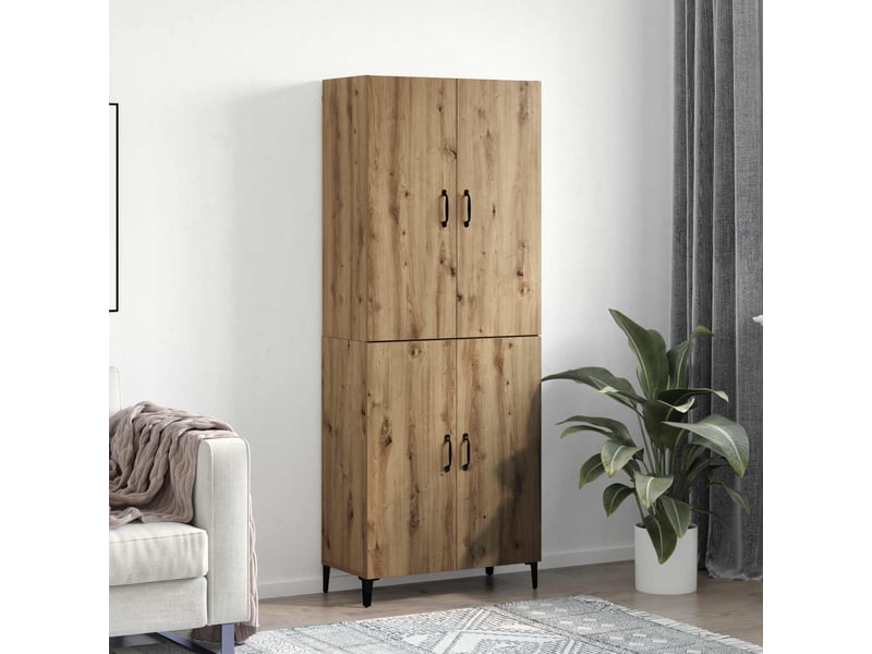  Buffet - haut armoire 2 pc chêne artisanal 69,5 x 34 x 180 cm  - Conforama B