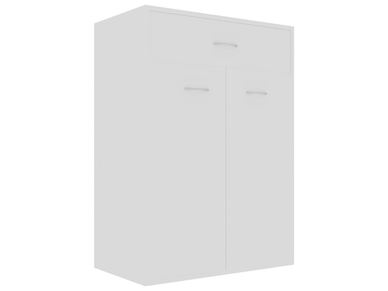 Meuble à chaussure | armoire à chaussures blanc 60x35x84 cm bois d'ingénierie  - Conforama A
