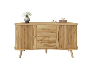 Buffet 2 porte(s) 3 tiroir(s) HAVRYA - 150 cm coloris naturel