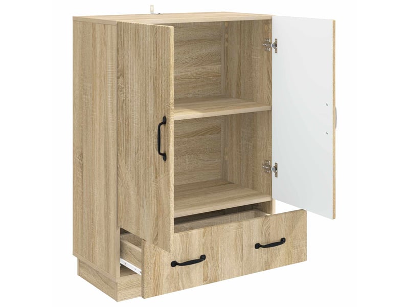  Buffet - bahut - meuble de rangement chêne sonoma 66 x 34,5 x 92 cm bois d'ingénierie  - Conforama D