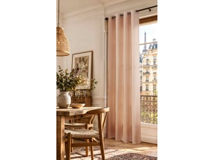 Rideau à œillets 140 x 240 cm victoria fils teints jacquard