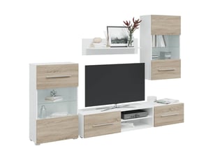 Meuble tv coloris beige <strong></strong> <strong></strong>