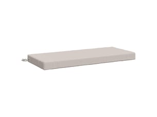 Coussin de banc, coussin d'assise, coussin de canapé soest 100 % polyester blanc 110 x 50 x 8 cm cf53027