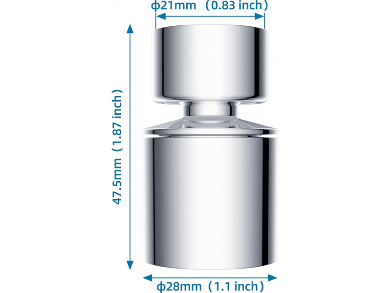 Mousseur robinet 22mm de cuisine économiseur d'eau double fonction rotation à 360 degrés - Conforama C
