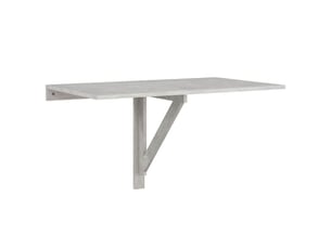 Table murale pliable gris béton 100x60x56 cm bois d'ingénierie cf36976