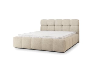 Lit coffre 180x200 cm <strong>MASSENO</strong> <strong></strong> coloris beige