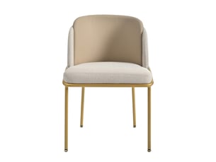 Lot de 6 chaises de salle à manger,55x55x85 cm,similicuir pvc,beige et kaki