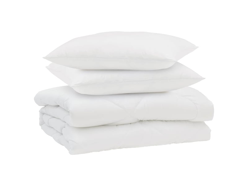  Couette d'été avec oreiller 3 pièces - duvet blanc microfibre  - Conforama A