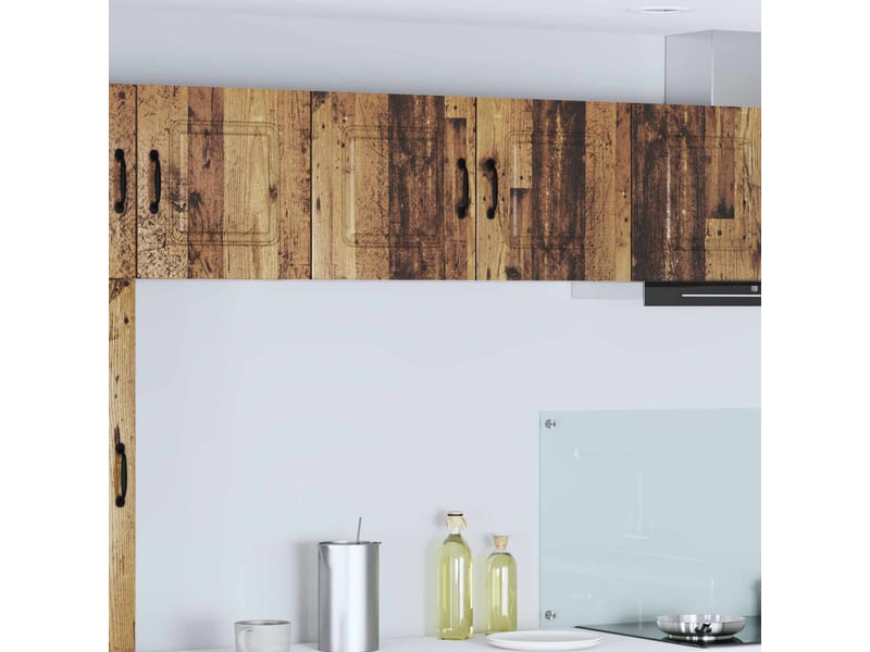  Meuble mural de cuisine | armoire de cuisine bois ancien 80x31x40cm shl6318  - Conforama B
