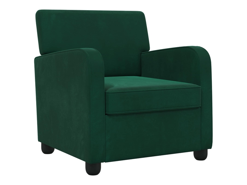  Vidaxl fauteuil vert foncé velours  - Conforama D