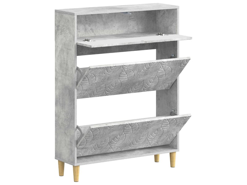  Meuble à chaussures, armoire à chaussures delft 78x24x103 cm bois d'ingénierie shl1514  - Conforama C