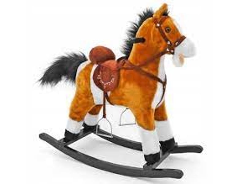  Cheval à bascule mustang marron clair 5907717434164 - Conforama A
