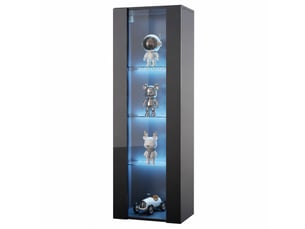 Vitrine coloris noir <strong>HAVRYA</strong> <strong></strong> - 40 cmx170 cm