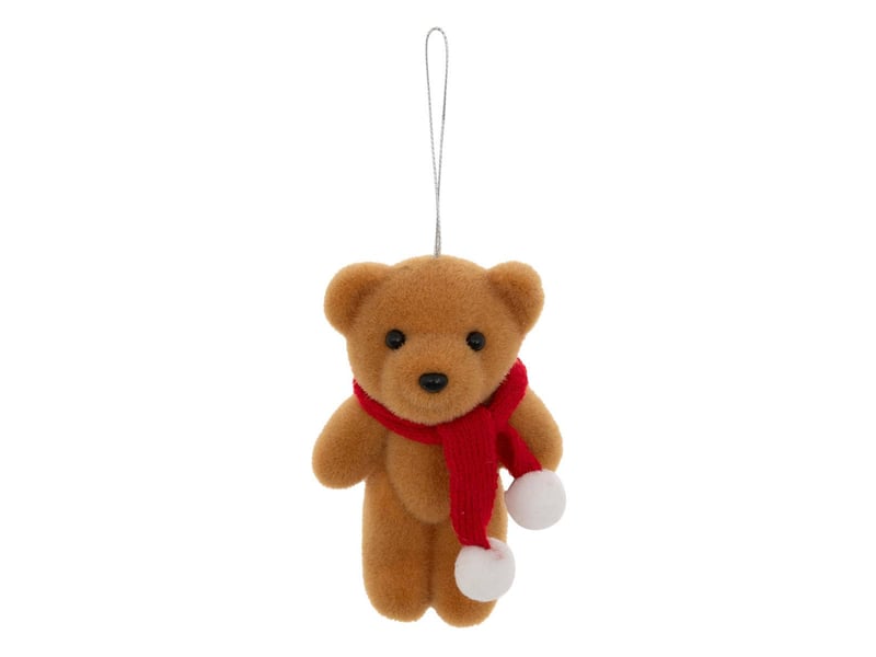  Sujet ourson polystyrène h.12cm marron  - Conforama B
