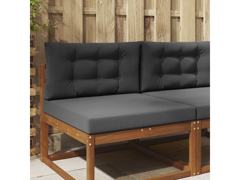  Coussin de canapé d'extérieur, coussin de chaise polyester anthracite 80 x 80 cm cf54018  - Conforama B