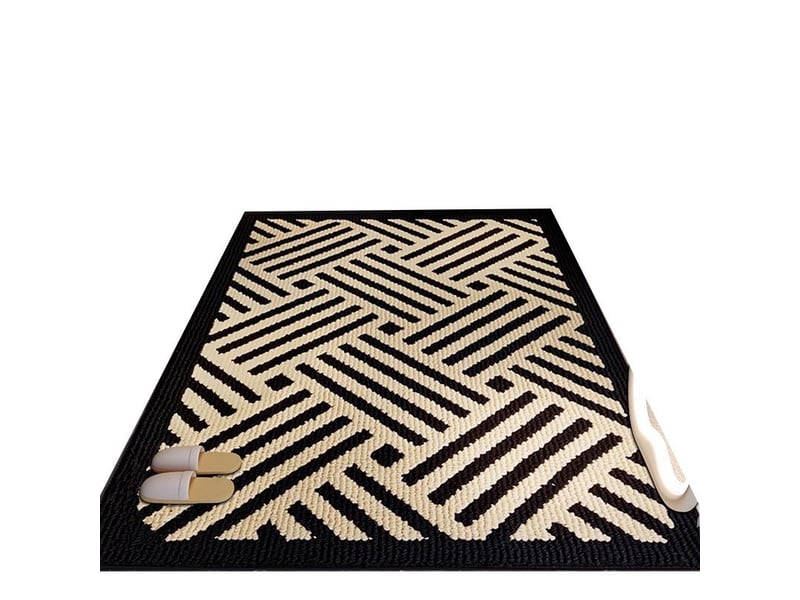  Paillasson intérieurextérieur générique 80 x 100 cm – antidérapant, absorbant et lavable, idéal pour les portes d'entrée, les terrasses, les couloirs  - Conforama B