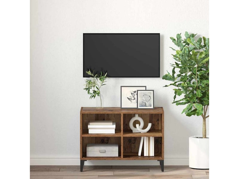  Ensemble meuble tv - banc tv - meuble de rangement montage mural marron bois d’ingénierie  - Conforama D