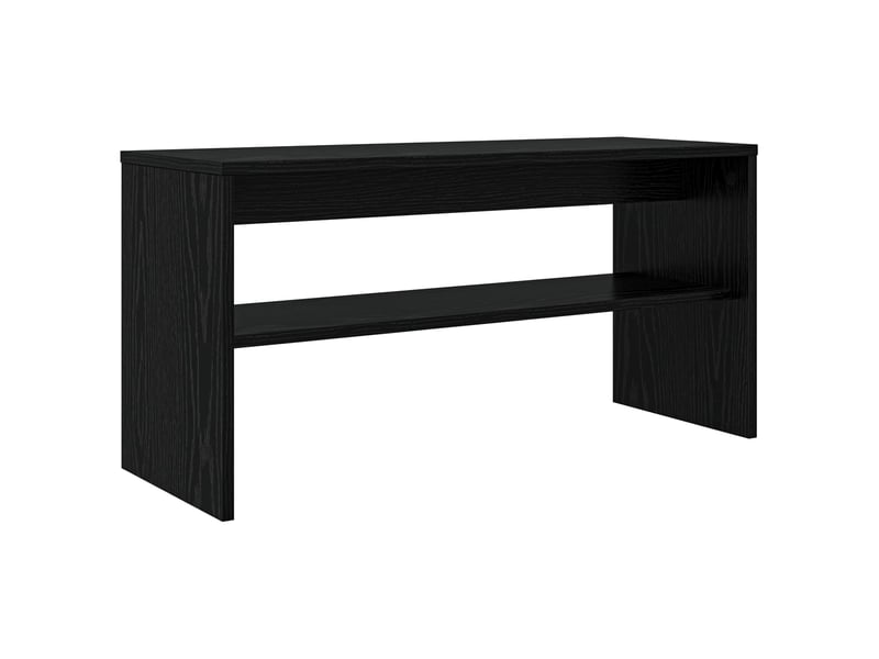  Meuble tv - banc tv - meuble de rangement 80 x 30 x 40 cm chêne noir bois d'ingénierie  - Conforama A