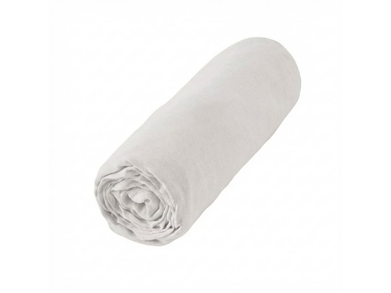  Drap housse 90x190+30 cm lin rosalie craie PD24888 - Conforama B