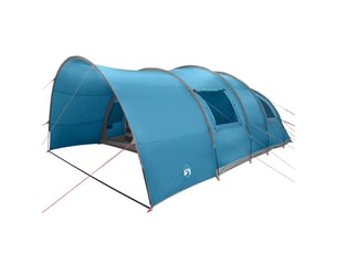 Tente tunnel, tente de camping 8-personnes 8 personne bleu
