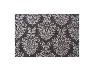 Tapis vintage sitar 900 en chenille grise