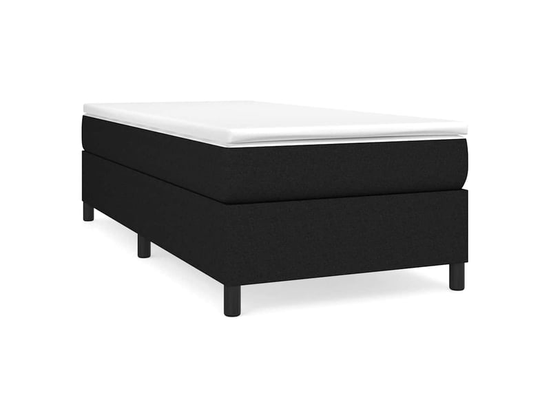  Lit simple- lit adulte -  cadre de lit à lattes noir 100x200 cm tissu  - Conforama A