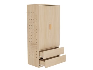 Armoire     <strong>MODERNLUXE</strong> <strong></strong> coloris naturel largeur 50 cm