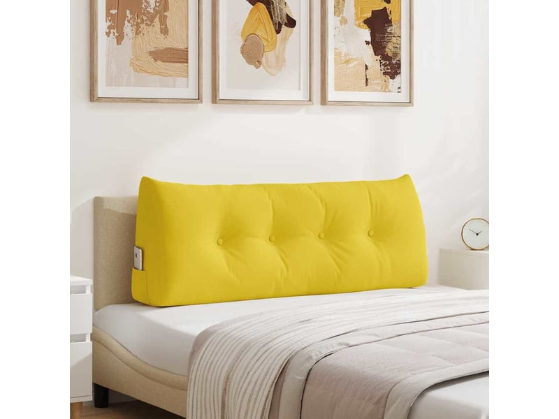  Coussin de dos, coussin de dossier jaune clair 120 x 24 x 50 cm tissu cf54770  - Conforama B