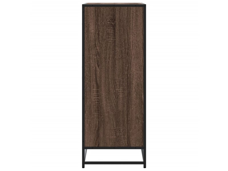  Meuble à chaussures, armoire à chaussures chêne marron bois d'ingénierie et métal shl8013  - Conforama E