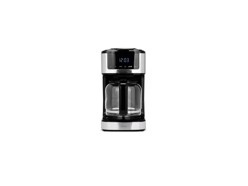  Livoo - cafetière filtre programmable 15 tasses 900w noir  dod208 - DOD208 - Conforama A