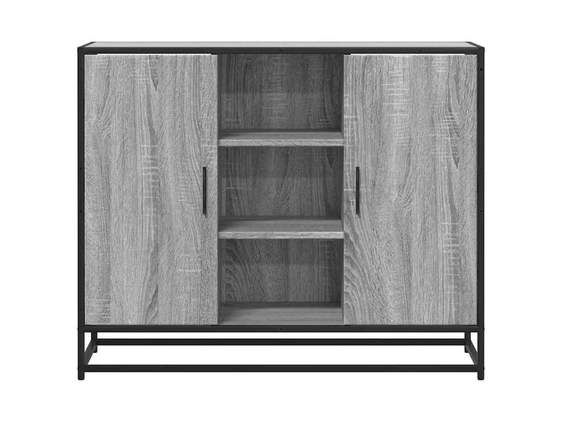  Buffet - bahut - meuble de rangement sonoma gris 92x35x76 cm bois d'ingénierie  - Conforama D