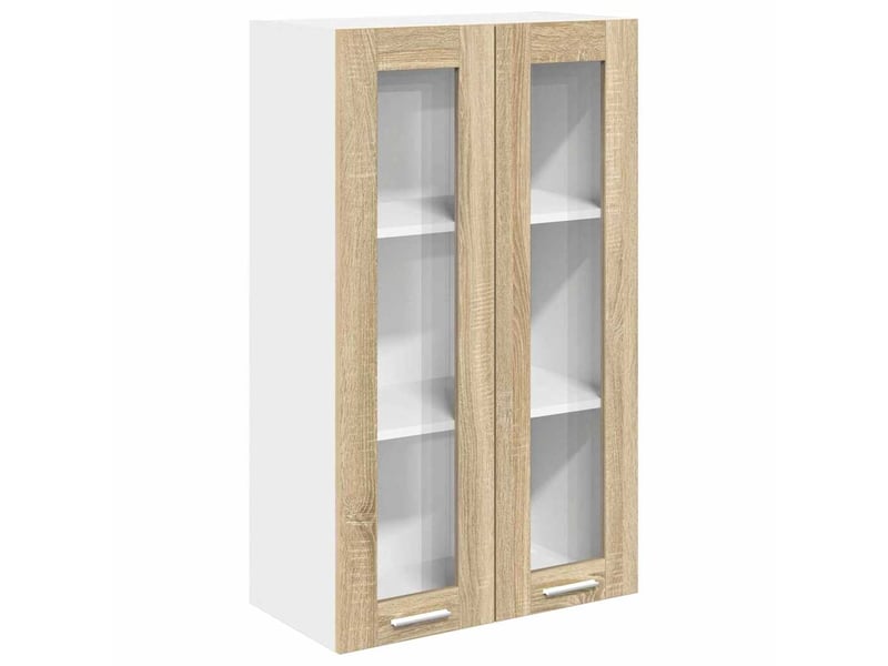  Meuble de rangement cuisine, armoire suspendue chêne sonoma 60x31x100cm shl5802  - Conforama A