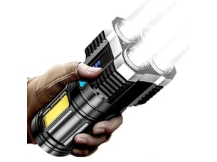 La torche lumineuse be de 10000000lm a mené l'éclatement de noyau quadruple de lumière tactique rechargeable d'usb
