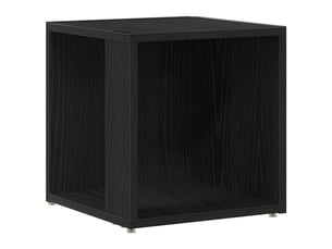 Étagères d'angle 33 x 33 x 34,5 cm bois d'ingénierie chêne noir