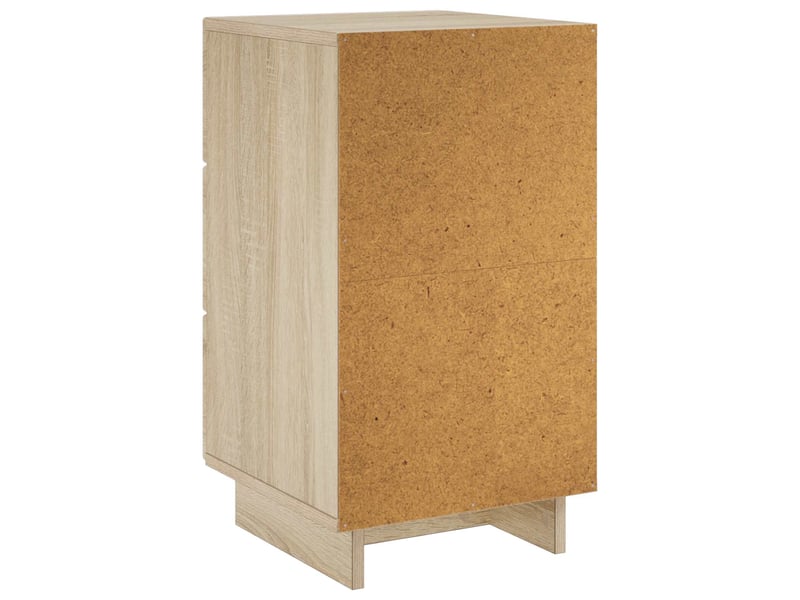 Table de chevet - cabinet de chevet - table de nuit 2 pièces chêne sonoma 33,5 x 34,5 x 60 cm - Conforama E