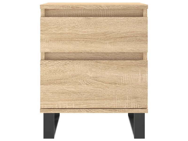 Lot de 2 tables de chevet - cabinet de chevet - table de nuit chêne sonoma 40x35x50 cm bois ingénierie  - Conforama C