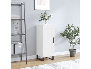 Buffet - bahut - meuble de rangement blanc 34,5x34x90 cm bois d'ingénierie