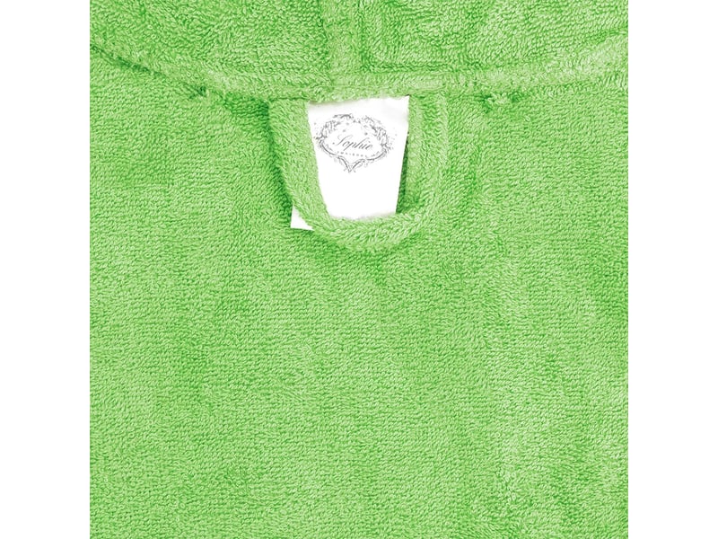 Peignoir enfant en éponge de coton 1214 ans venelle - vert foncé - Conforama C