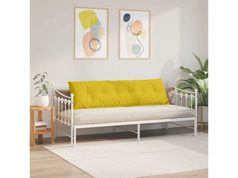  Coussin de dos, coussin de dossier jaune 180 x 50 cm tissu en velours côtelé cf54757  - Conforama D
