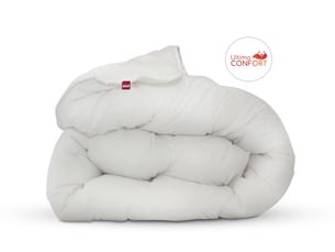 Couette très chaude 240 x 260 cm polyester blanc