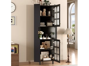 Bibliotheque coloris  noir  <strong>DESVIAE</strong> <strong></strong> - 15 cm x 157.5 cm