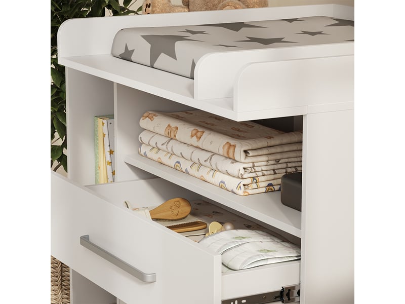  Vicco commode à langer, blanc, 110x93cm  - Conforama D