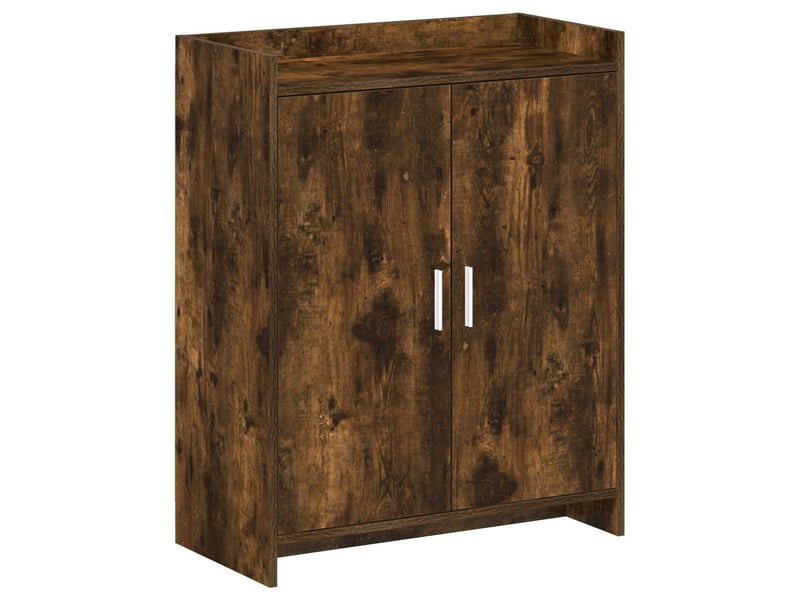  Meuble à chaussure, cabinet à chaussures avec stockage chêne fumé 73,5x36x92 cm shl3332  - Conforama A