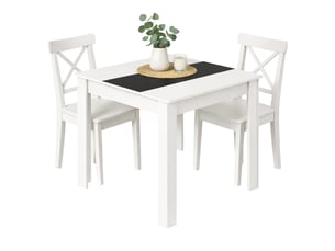 Vcm table à manger disalo h. 75 x w. 80 x d. 80 cm
