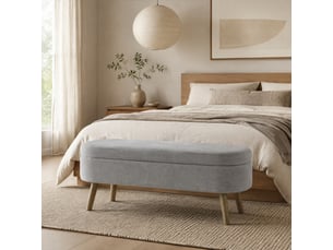 Banc de rangement 110x40x42 cm, coffre 20 l, pieds en bois, meuble chambre et entrée, entrée, velours doux, gris foncé