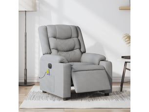 Fauteuil relax électrique <strong></strong> Tissu argenté