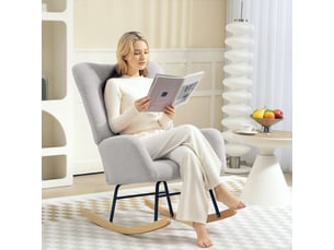 Fauteuil fixe  <strong>ROLIPO</strong> Velours gris