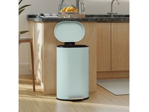 Poubelle de cuisine 30 l 36,5 x 31 x 61 cm à pédale verte