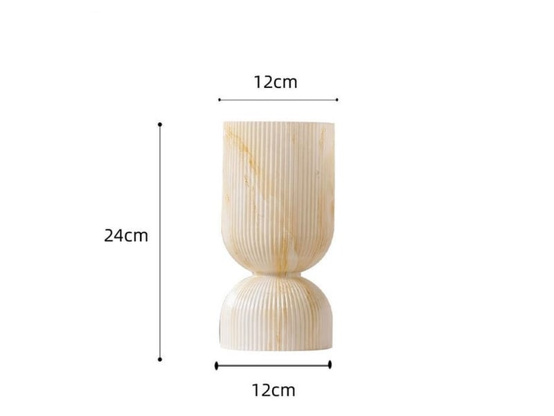  Lampe de table vase en verre – trois couleurs de lumière, 12x24cm  - Conforama B
