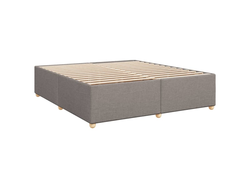  Lit double- lit adulte -  cadre de lit sans matelas taupe 200x200 cm tissu  - Conforama B
